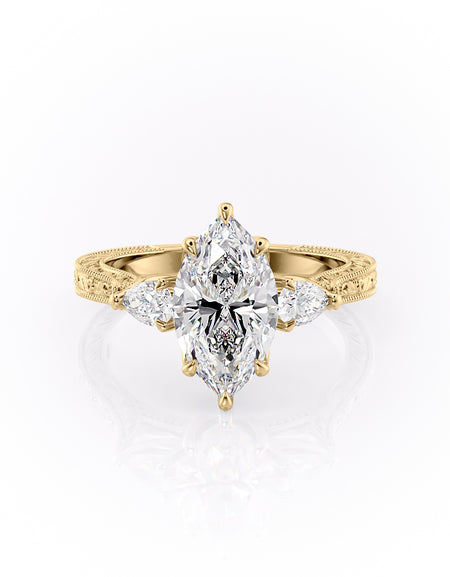 The Three Stone Sierra 2ct YG MQ