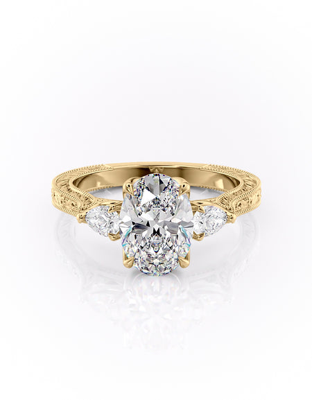 The Three Stone Sierra 2ct YG OV