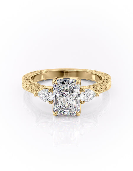 The Three Stone Sierra 2ct YG RAD