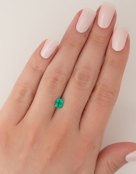 1Ct Elongated Cushion Cut Lab Created Emerald