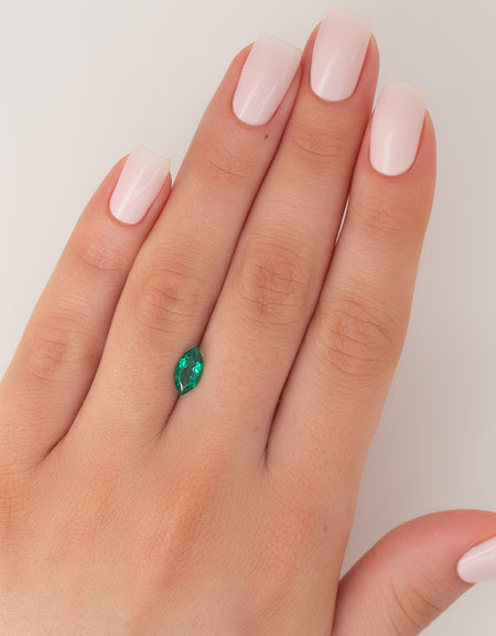 1Ct Marquise Cut Lab Created Emerald