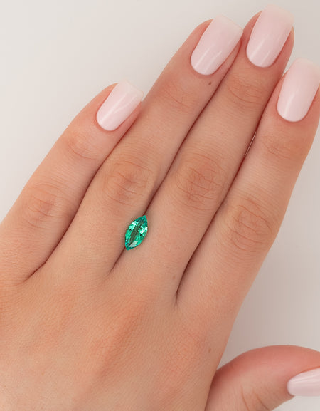 1.5Ct Marquise Cut Lab Created Emerald