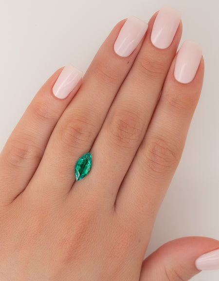 2.5Ct Marquise Cut Lab Created Emerald
