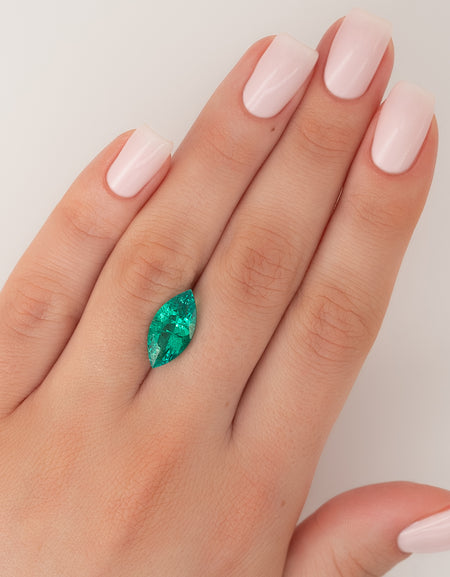 4.5Ct Marquise Cut Lab Created Emerald