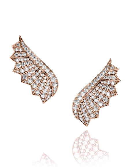 Born To Fly Crawler Pave Earrings RG