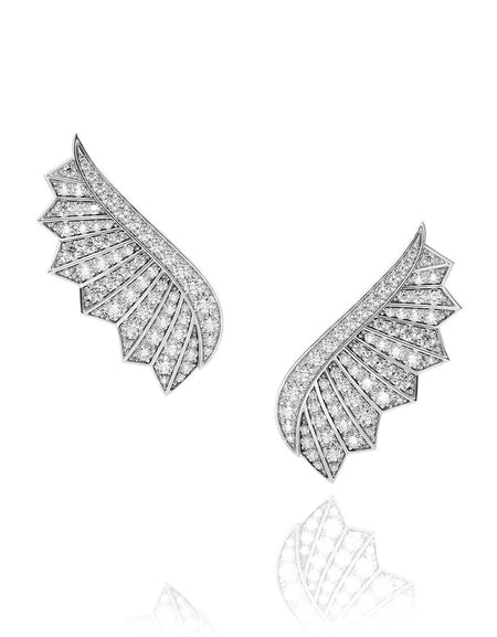 Born To Fly Crawler Pave Earrings WG