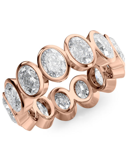 5ct Oval Bezel Eternity RG