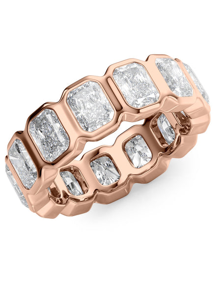 5ct Radiant Bezel Eternity RG