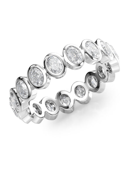 1.7ct Oval Bezel Eternity WG