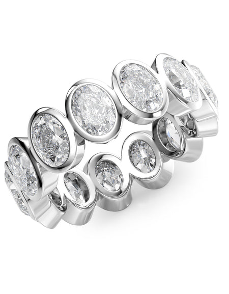 5ct Oval Bezel Eternity WG