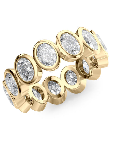 4ct Oval Bezel Eternity YG