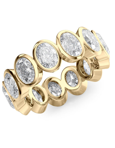 5ct Oval Bezel Eternity YG