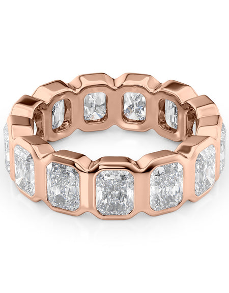 5ct Radiant Bezel Eternity RG