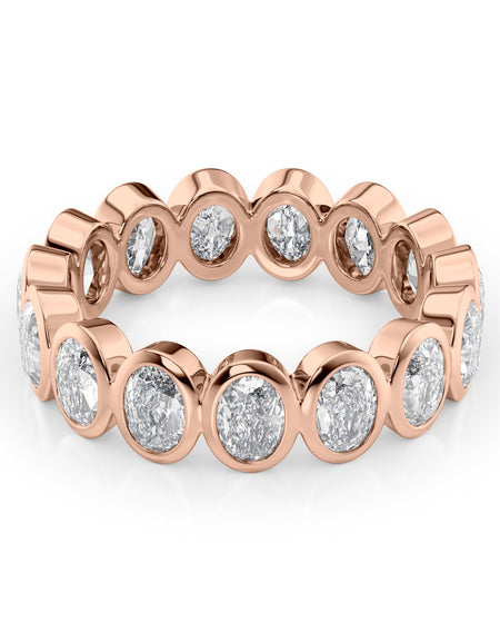 3ct Oval Bezel Eternity RG