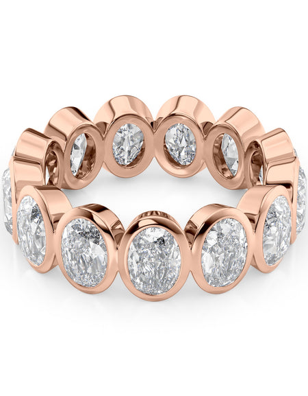 5ct Oval Bezel Eternity RG