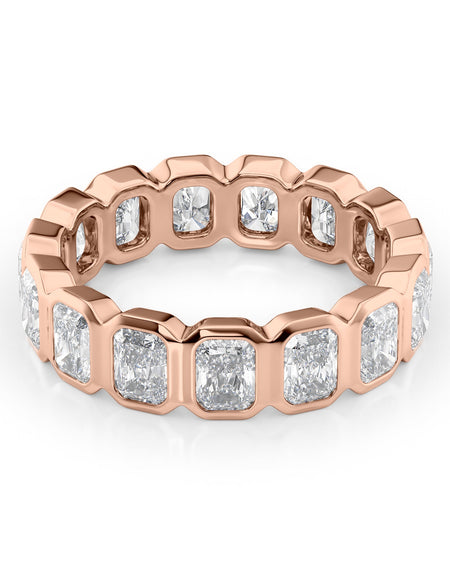 3ct Radiant Bezel Eternity RG