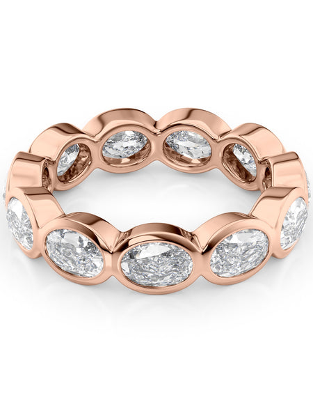 3.3ct East West Oval Bezel Eternity RG