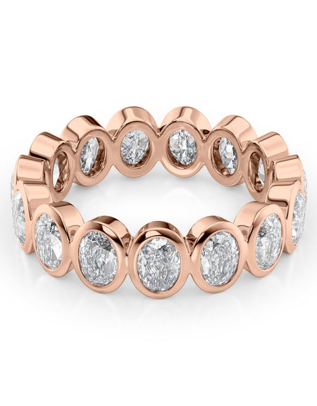 4ct Oval Bezel Eternity RG