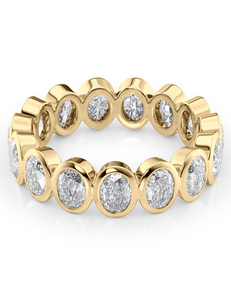 4ct Oval Bezel Eternity YG
