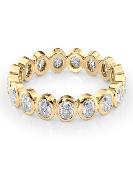 1.7ct Oval Bezel Eternity YG