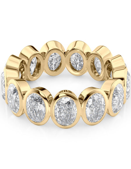 5ct Oval Bezel Eternity YG