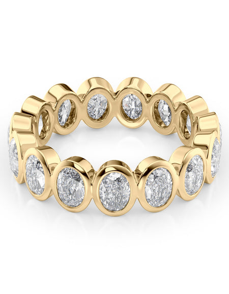 3ct Oval Bezel Eternity YG