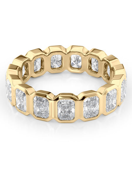 3ct Radiant Bezel Eternity YG