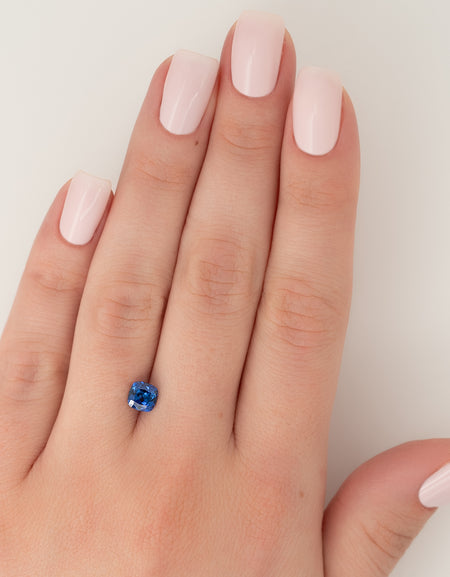 1Ct Cushion Cut Lab Created Sapphire