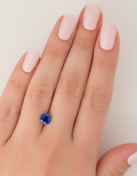 1.5Ct Cushion Cut Lab Created Sapphire