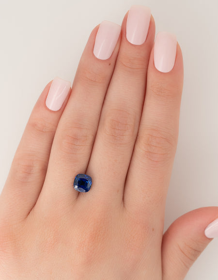 2.5Ct Cushion Cut Lab Created Sapphire