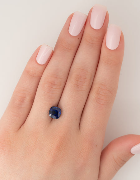 3Ct Cushion Cut Lab Created Sapphire