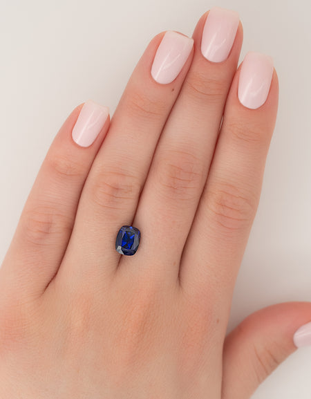3Ct Elongated Cushion Cut Lab Created Sapphire