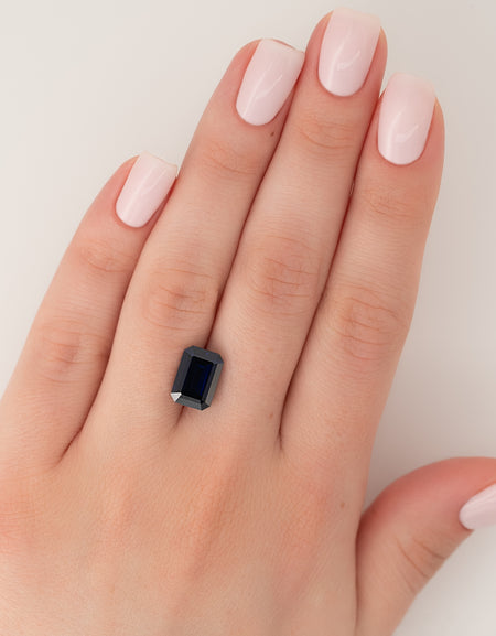 5Ct Emerald Cut Lab Created Sapphire