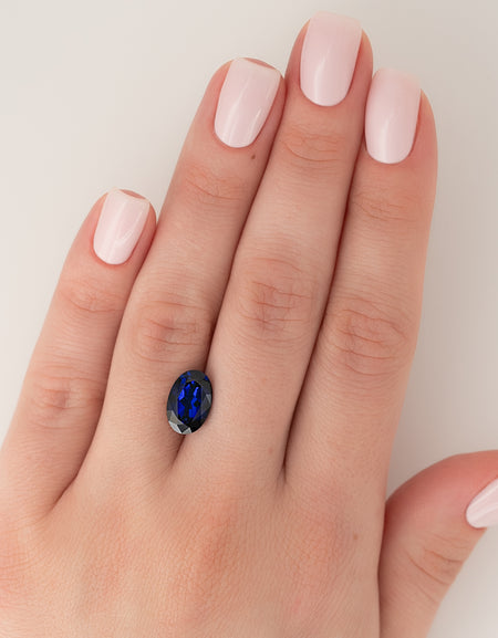 3.5Ct Oval Cut Lab Created Sapphire