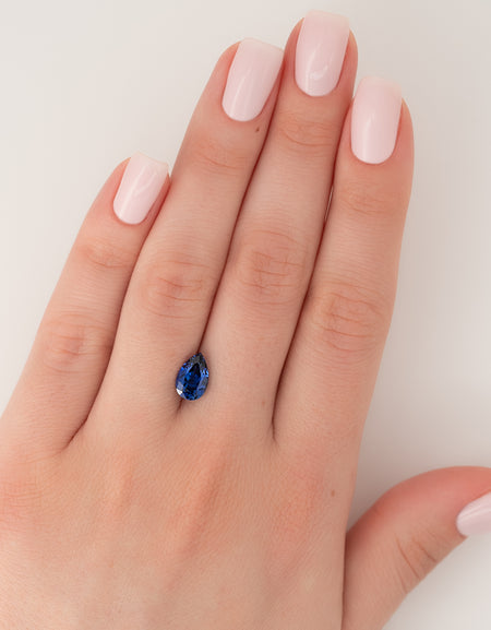 2Ct Pear Cut Lab Created Sapphire