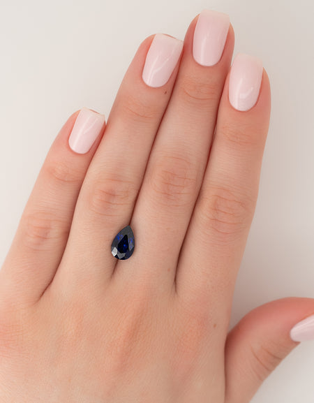 2.5Ct Pear Cut Lab Created Sapphire