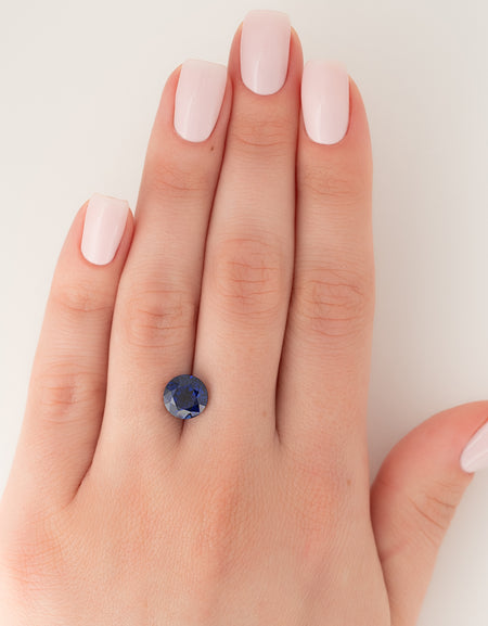 2.5Ct Round Cut Lab Created Sapphire