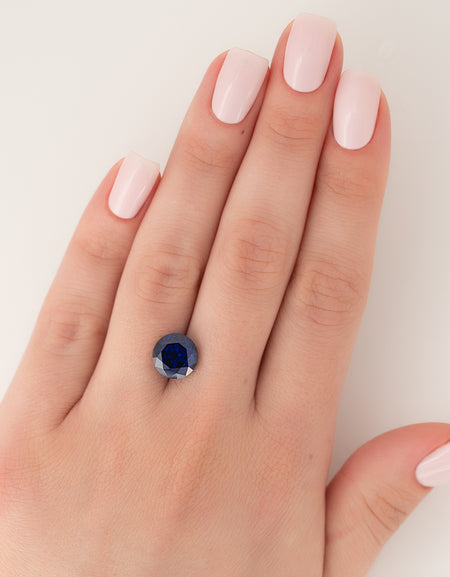3.5Ct Round Cut Lab Created Sapphire