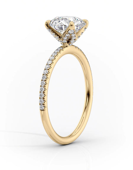 The Pave Petal Kamellie YG OV