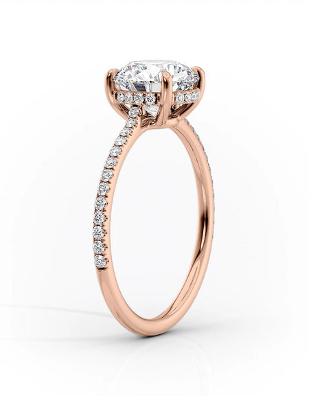 Pear Rose Gold 14K The Pave Maia, Pear Rose Gold 18K The Pave Maia