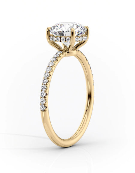 Oval Yellow Gold 14K The Low Profile Kamellie, Oval Yellow Gold 18K The Low Profile Kamellie