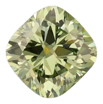 0.72 Carat Green VS1 Cushion Lab Diamond