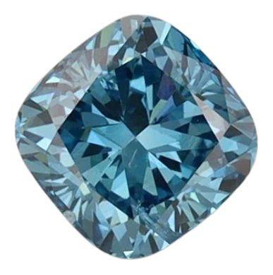 0.89 Carat Blue SI2 Cushion Lab Diamond