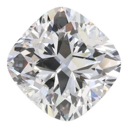 2.01 Carat D VVS1 Cushion Lab Diamond
