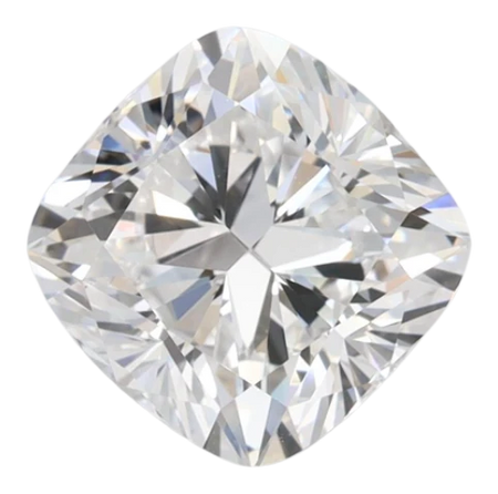 2.02 Carat D VVS1 Cushion Lab Diamond