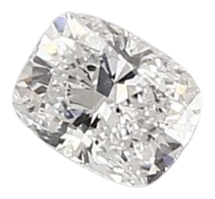 0.37 Carat D VVS1 Elongated Cushion Lab Diamond
