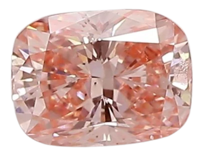 0.63 Carat Pink SI1 Elongated Cushion Lab Diamond