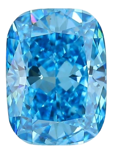1.53 Carat Blue VVS2 Elongated Cushion Lab Diamond