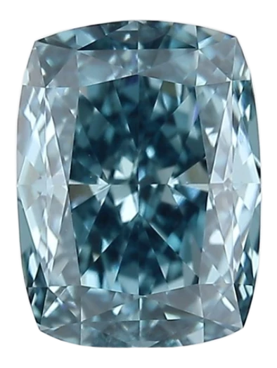 1.82 Carat Blue VS1 Elongated Cushion Lab Diamond