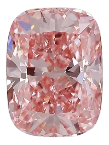 1.9 Carat Pink VS1 Elongated Cushion Lab Diamond